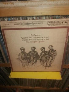 BEETHOVEN QUARTET NO. 3 & NO.4 / THE BUDAPEST QUARTET / COLUMBIA MS 6075 - Picture 1 of 2