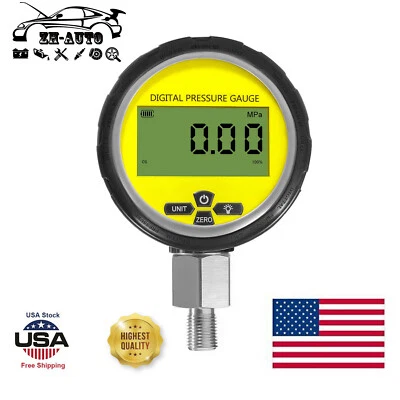 10000PSI Digital Hydraulik Manometer Manometer 1/4" NPT 700BAR/70Mpa Neu - Bild 1 von 4