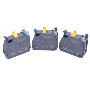 Lot of 3 Schneider Electric ZBE202 Contact Block, 1 NC, Screw Terminal - Picture 1 of 5
