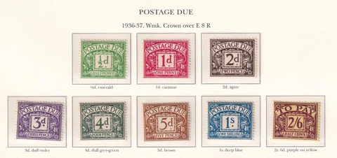 GB Sct # J18-J38 VF-MLH/MH POSTAGE DUES CAT VALUE $488.50 Canadian Cover
