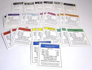 1997 Monopoly Star Wars Classic Trilogy Edition Komplettsatz Eigentumskarten - Bild 1 von 1