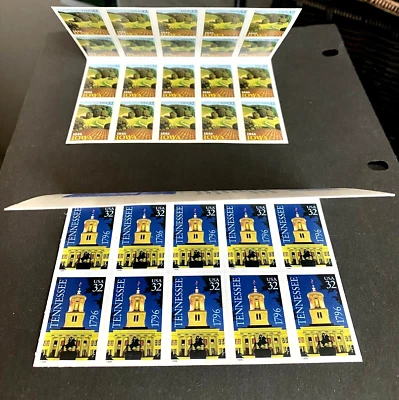 SoCo Stamps US Scott #3071 Tennessee & #3089 Iowa folded booklets of 20 MNH - Image 1 of 4