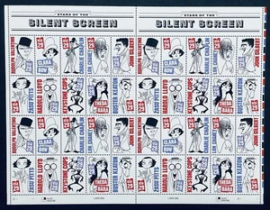 US 1994 MNH STARS OF THE SILENT SCREEN STAMPS SHEET OF 40 X .29c #2819-2828 - Picture 1 of 1