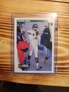 1997 Upper Deck Keyshawn Johnson #27 Jets NFL HALL OF FAME - Afbeelding 1 van 2