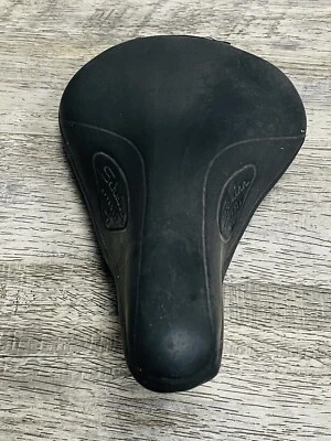 Sillín Schwinn vintage negro 9 resortes debajo del asiento Foto 1 de 4