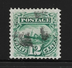 US Scott 117 used VF 12c 1869 Pictorial National Bank Note Co. w/PF Certificate - Bild 1 von 2