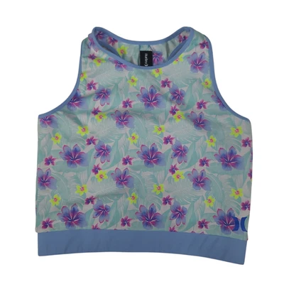 Camiseta sin mangas corta Hurley Girls floral espalda cruzada niñas XL extra grande Foto 1 de 4