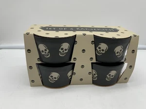 Prima Design Ceramic 3in Skull Ramekins Set of 4 AA02B61005 - Picture 1 of 8