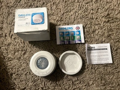 Danlers CESRPIR Ceiling Surface Mounted PIR Absence Switch Round - Image 1 of 4