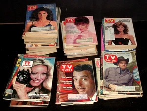 LARGE LOT 46 vintage 1959-80s TV GUIDE MAGAZINES, lots of stars - Picture 1 of 9