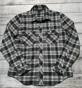 Kuiu Camicia Uomo Media Nera Plaid Flanella Outdoor - Foto 1 di 9