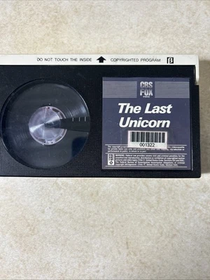 The Last Unicorn CBS Fox  Rare Hard To Find Betamax Not Vhs No Cover - Imagem 1 de 4