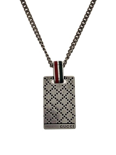 GUCCI SV925 Collana in argento con top da uomo usata