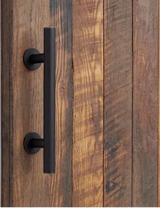 "Manija de tirador de puerta de granero Miseno Adleigh en bronce frotado con aceite 12""" - Imagen 1 de 3