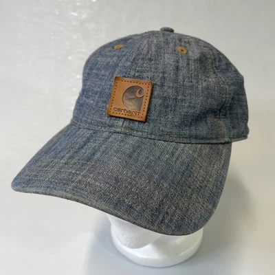 Carhartt Denim Gorra Ajustable Algodón Informal Ropa de Trabajo Béisbol Hombres Mujeres Azul Foto 1 de 4
