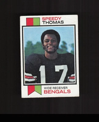 1973 Topps #113 Speedy Thomas  Football Card Bengals - Image 1 of 2
