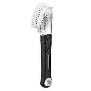 Soap Dispensing Dish Brush, Kitchen Brush for Pot Pan Sink Cleaning, Black - Picture 1 of 6