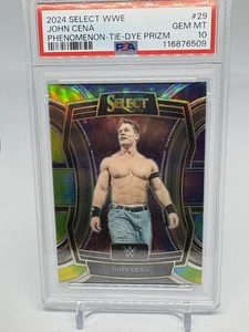 2024 Panini Select WWE JOHN CENA Tie-Dye Prizm /25 PSA 10 (E824) - Picture 1 of 7