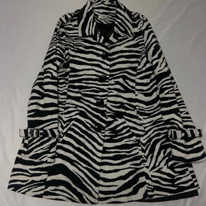 Appraisal Jacket Zebra Animal Print Button Up Blazer No size Tag See Measurement - Picture 1 of 14