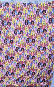 Großes Bratz Einzelstück Basteln Fabic 60"x86" sich wiederholendes Muster - Bild 1 von 4