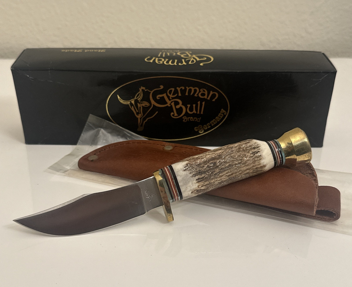 Stainless Steel Blade Stag/Antler Handle Bowie Collectible Stainless Steel Blade Stag/Antler Handle Bowie Collectible