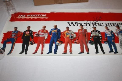 Vintage NASCAR Drivers Poster The Winston Charlotte Motor Speedway 1997 SIGNED - Image 1 of 4