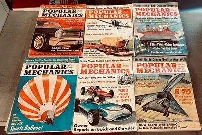 VTG Popular Mechanics Magazine, 1963 Jan-Dec 12 issues - Image 1 of 2