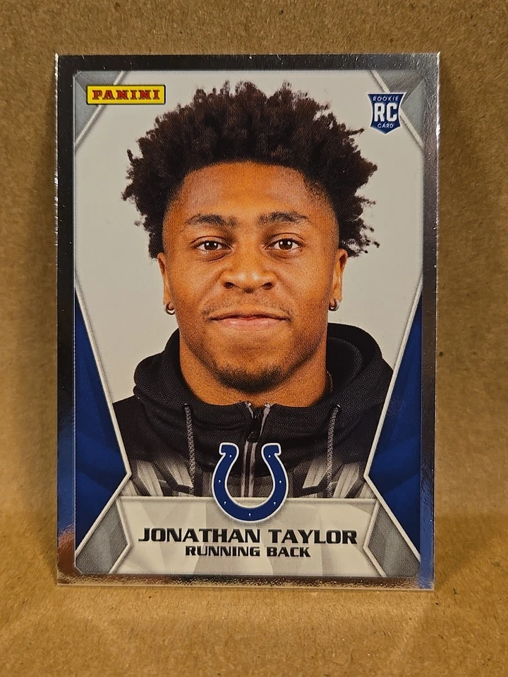 Jonathan Taylor Silver Rookie Running Back Indianapolis Colts 2020 Panini #78 NM - Image 1 of 4