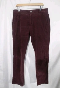 Pantalones chinos de pana Spoke Build A Sharps rojo borgoña W32 L30 cordones para hombre - Imagen 1 de 6