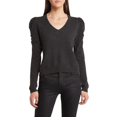 Suéter Pullover Frankie Manga Abullonada Cachemira Marco Negro Mediano Foto 1 de 4