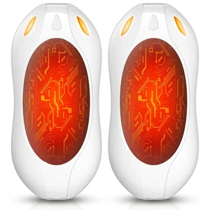 Paquete de 2 calentadores de manos recargables: calefacción magnética, 3 ajustes de calor, Poc portátil - Imagen 1 de 14