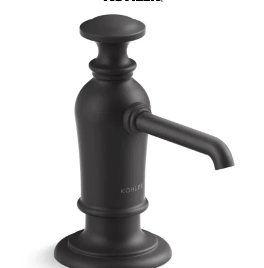 Kohler Artifacts K-35759-BL Cocina Contador Fregadero Dispensador de Jabón Negro Mate NUEVO Foto 1 de 1