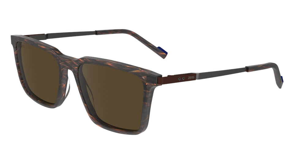 ZEISS ZS23716S 218 TEXTURED BROWN/GREY 55/17/145 MALE Sunglasses