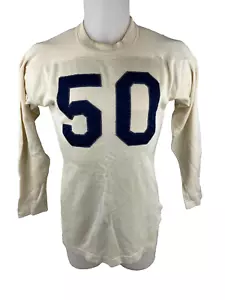 Fußball Trikot 40er Jahre Shawnee Oklahoma weiß blau General Athletic Products - Bild 1 von 10