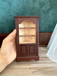Maßstab 1:12 Puppenhaus Miniatur Vintage-Spind Bücherregal Schrank Holz Möbel - Bild 1 von 11