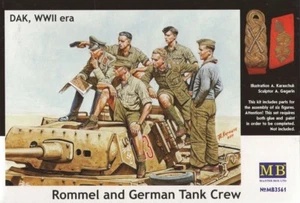 Rommel y tripulación de tanques alemanes, era Segunda Guerra Mundial 1/35 MasterBox 3561 - Imagen 1 de 4