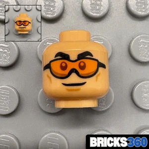 Lego New Nougat Minifig Head Dual Paint Ball Gaming Safety Glasses Military Dad - Picture 1 of 4