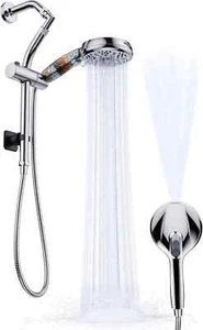 Veken Filtered Shower Head With Handheld, Slide Bar Height Adjustable, Multi - Picture 1 of 4