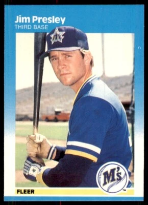 1987 Fleer Jim Presley A Seattle Mariners #594 - Image 1 of 2