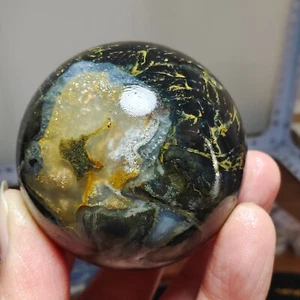 214g ¡GUAU! Bola de cristal de pietersita natural rara esfera de cuarzo curación C785 - Imagen 1 de 16