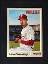 2019 Topps Heritage Base #149 Vince Velasquez - Philadelphia Phillies