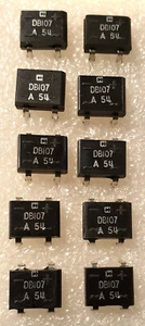 Lot de 10 x DB107 Pont de diodes redresseur 1A 1000V DIL-4 - Picture 1 of 1
