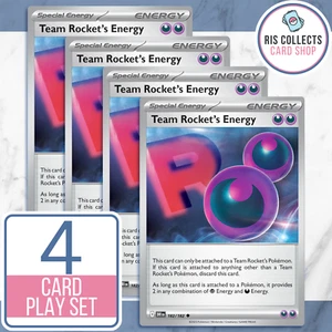 Team Rocket's Energy (SV 10 182/182) 4x Play Set - Destined Rivals NM/M - Picture 1 of 1