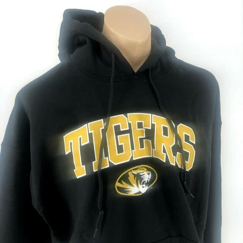NWT NCAA Missouri Tigers College Classic Hoodie Black Sweatshirt Free Shipping Cover