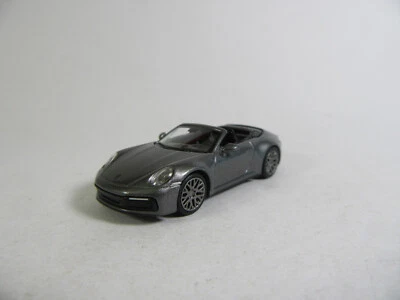 Minichamps 1:87 2019 Porsche 911 4 S Cabrio Grigio Metallizzato Modello Finitto - Immagine 1 di 4