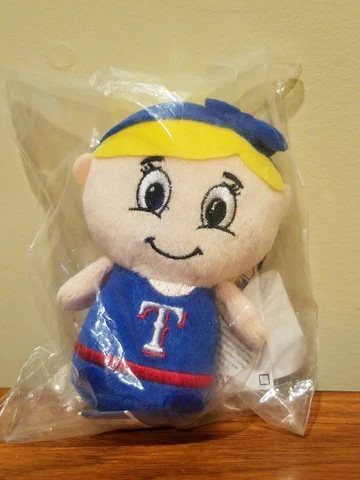 Texas Rangers Teamie Beanie MLB FOCO Mini Mascot Plush Cheerleader - New Cover