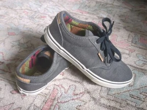 Vans Shoe Youth Size 5 Atwood Deluxe UltraCush Sneaker Size Lace up low top Grey - Picture 1 of 10