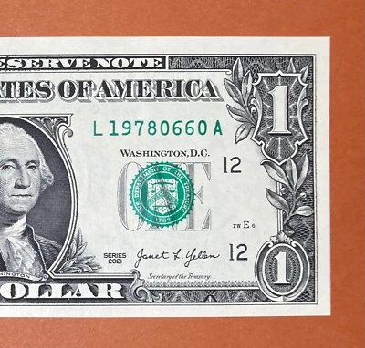 1978 June 6 (L 19780660 A) Birthday Note $1 One Dollar Bill *Uncirculated* - Image 1 of 3