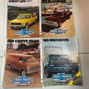 1980 Chevrolet Chevy Sales Brochure Catalog lot 4 El Camino mediums van luv ser9 - Picture 1 of 6