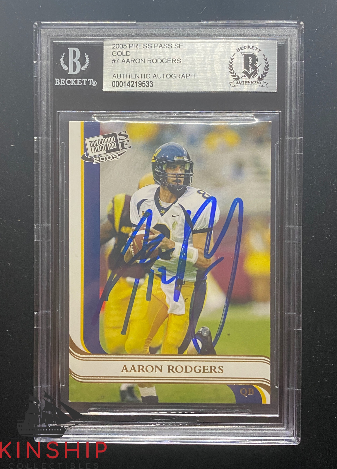 Aaron Rodgers signed 2005 Press Pass Card Beckett Slabbed Rookie Auto Rare  C846 | eBay